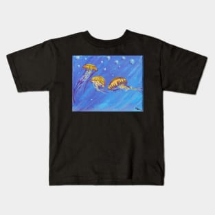 Jelly Fish Painting Kids T-Shirt